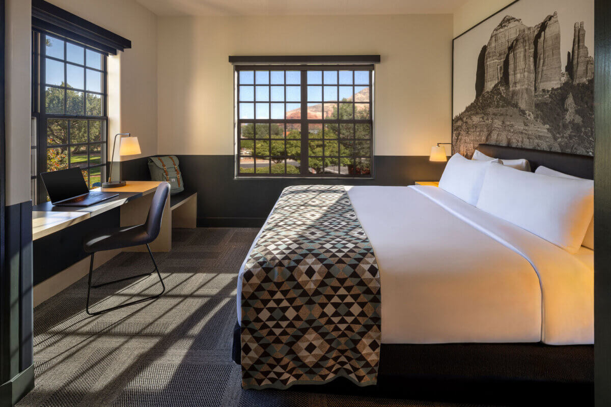 King guest room at Mountain Modern Sedona