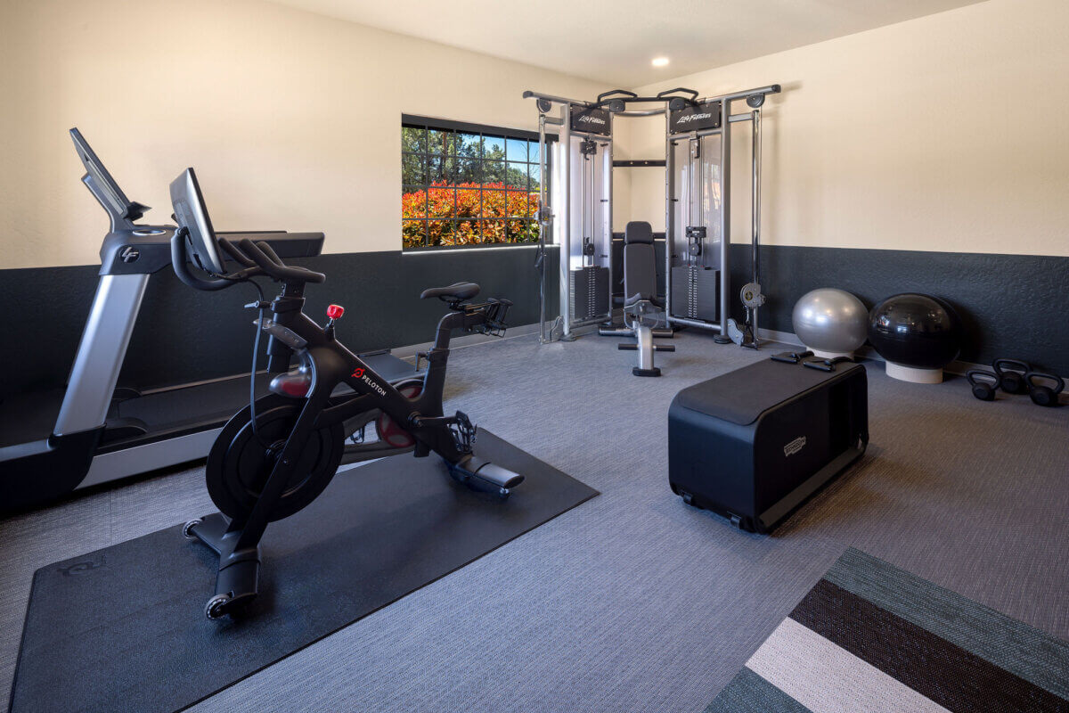 The fitness center at Mountain Modern Sedona