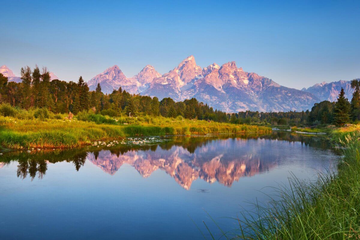 Teton Range in Jackson Hole, WY