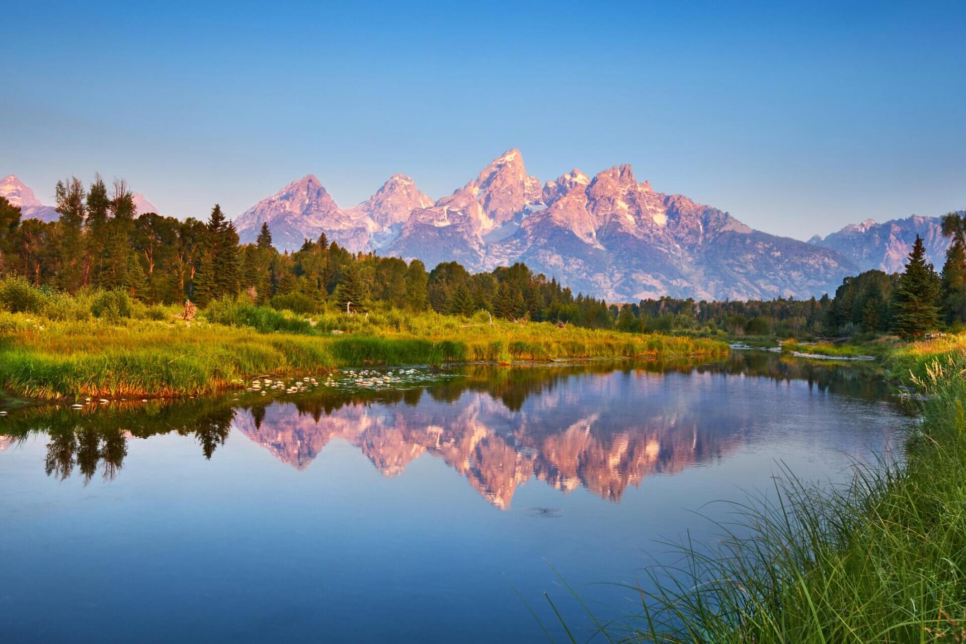 Teton Range in Jackson Hole, WY